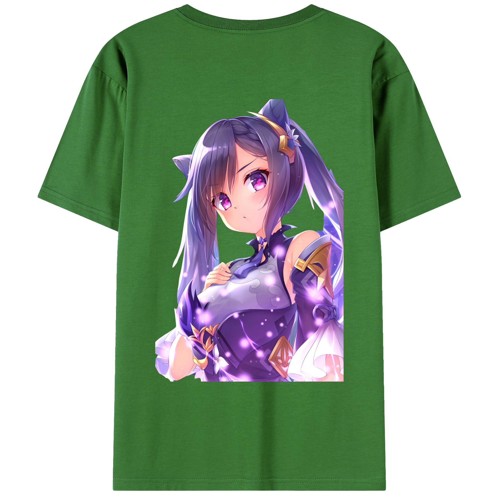 げんし神 刻晴 こくせい genshin Kokusei レディース半袖Tシャツ(バックプリント)